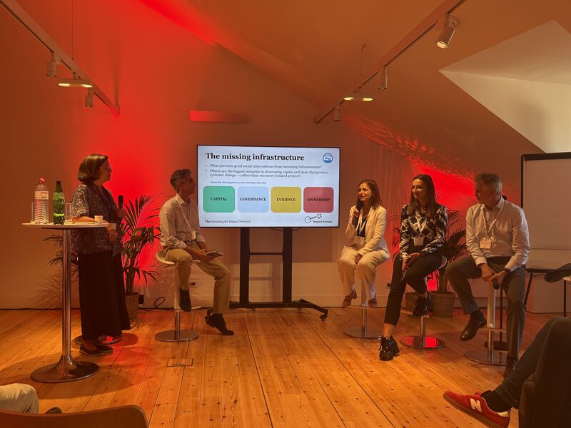 Painel From Projects to Systems no evento Business of Impact, da Impact Europe