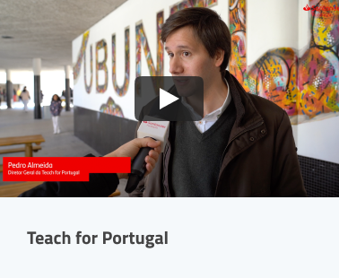 O apoio da Fundação Santander Portugal ao Teach For Portugal realiza-se através da mentora Ana Vaz na Escola Secundária Marquesa da Alorna, em Lisboa, que a